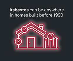 info tile showing be asbestos ready and safe campaign