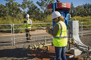EPA officers conducting an inspection in Narrabri Gas Project