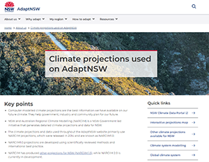 Thumbnail of AdaptNSW Climate projections