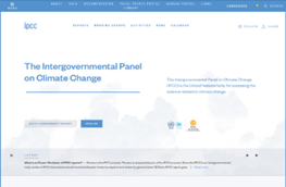 Thumbnail The Intergovernmental Panel on Climate Change (IPCC) website