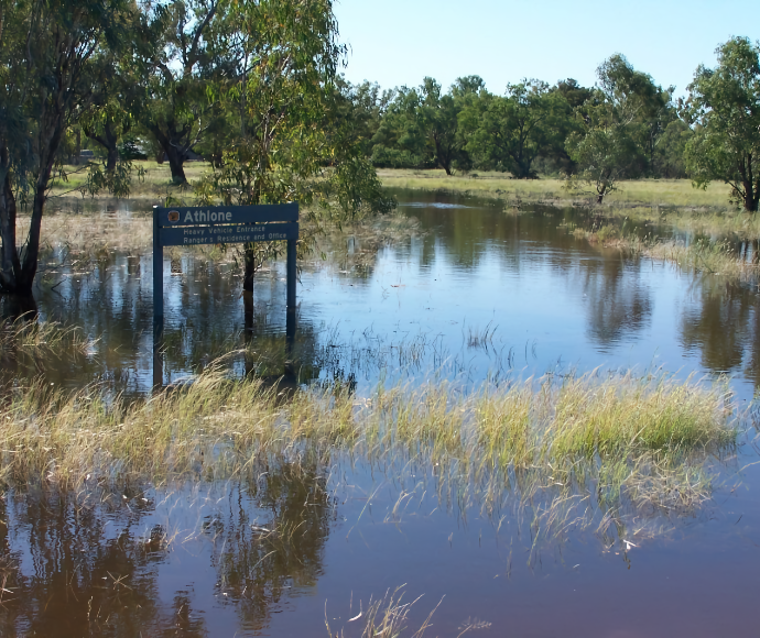 Photograph of Floods in Budelah Nature Reserve