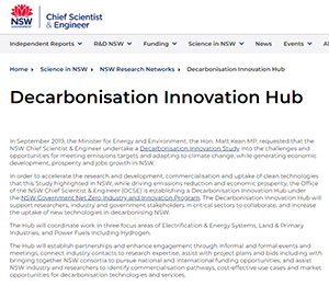 Thumbnail - Office of Chief Scientist & Engineer Decarbonisation Innovation Hub