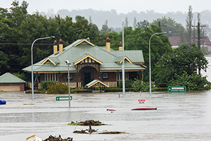 Flooding at Windsor Bridge, Windsor, NSW March 22, 2021