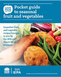 cover of the pocket guide to seasonal fruit and vegetables