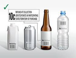 examples of eligible containers with barcodes