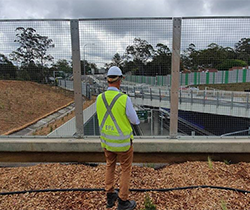epa officer inspects Northconnex overpass