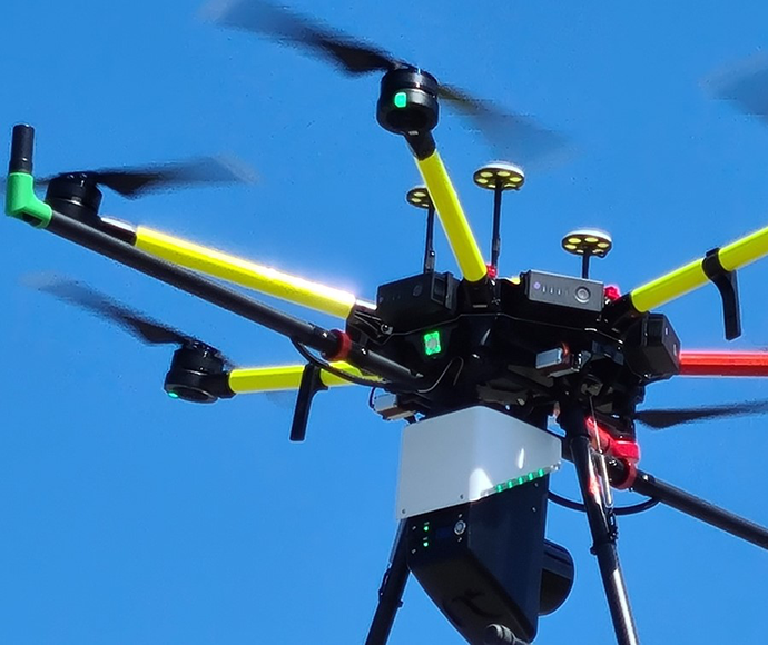 drone in sky to help image derelict dwellings