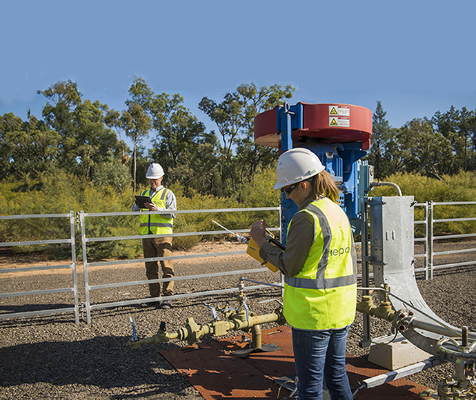 two EPA officers inspect gas project in north west NSW