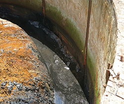 a contaminated well