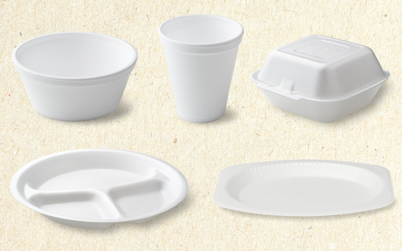 Banned expanded polystyrene foodware
