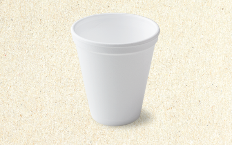 Banned expanded polystyrene cups