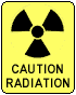 Radiation caution sig icon
