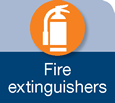 Icon for fire extinguishers