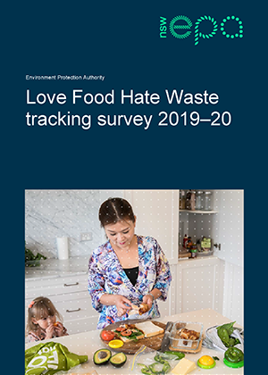 Love Food Hate Waste Tracking Survey 2019-20 cover