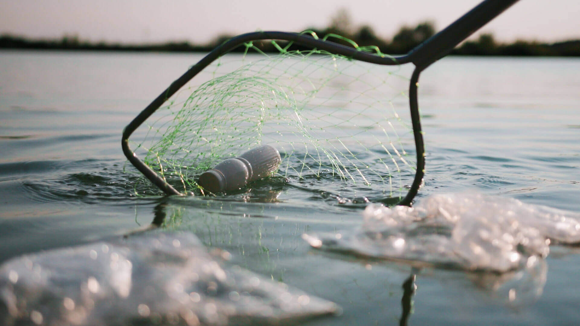 Plastic pollution in water