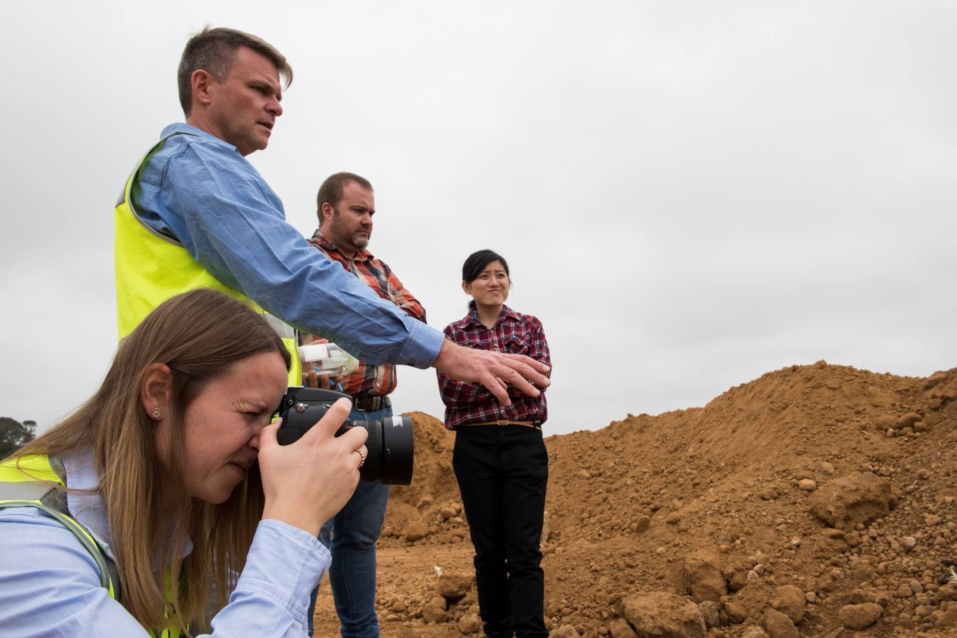 EPA officers conduct site inspection