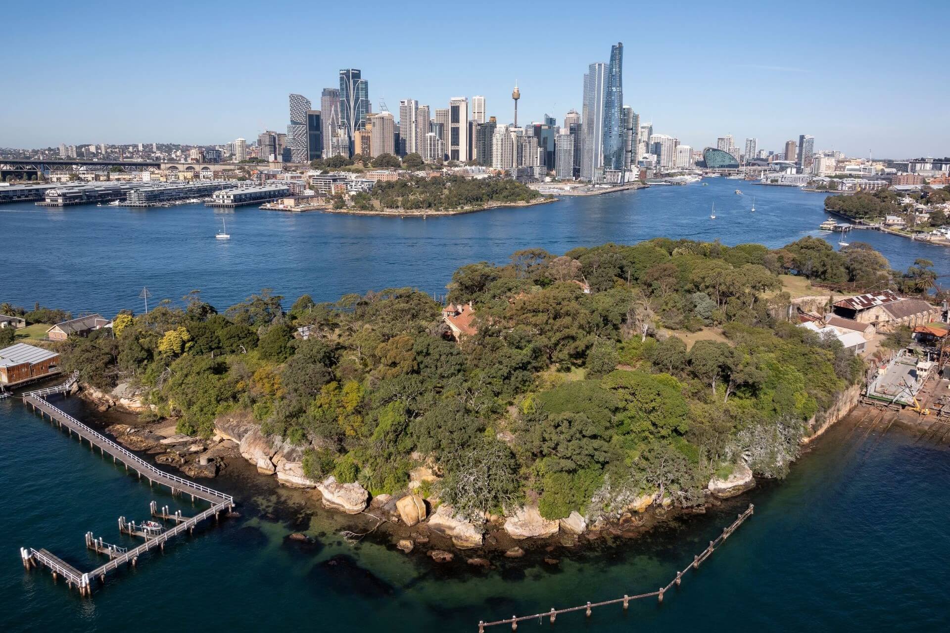 Me-Mel (Goat Island) Sydney Harbour National Park. Credit: John Spencer/DCCEEW