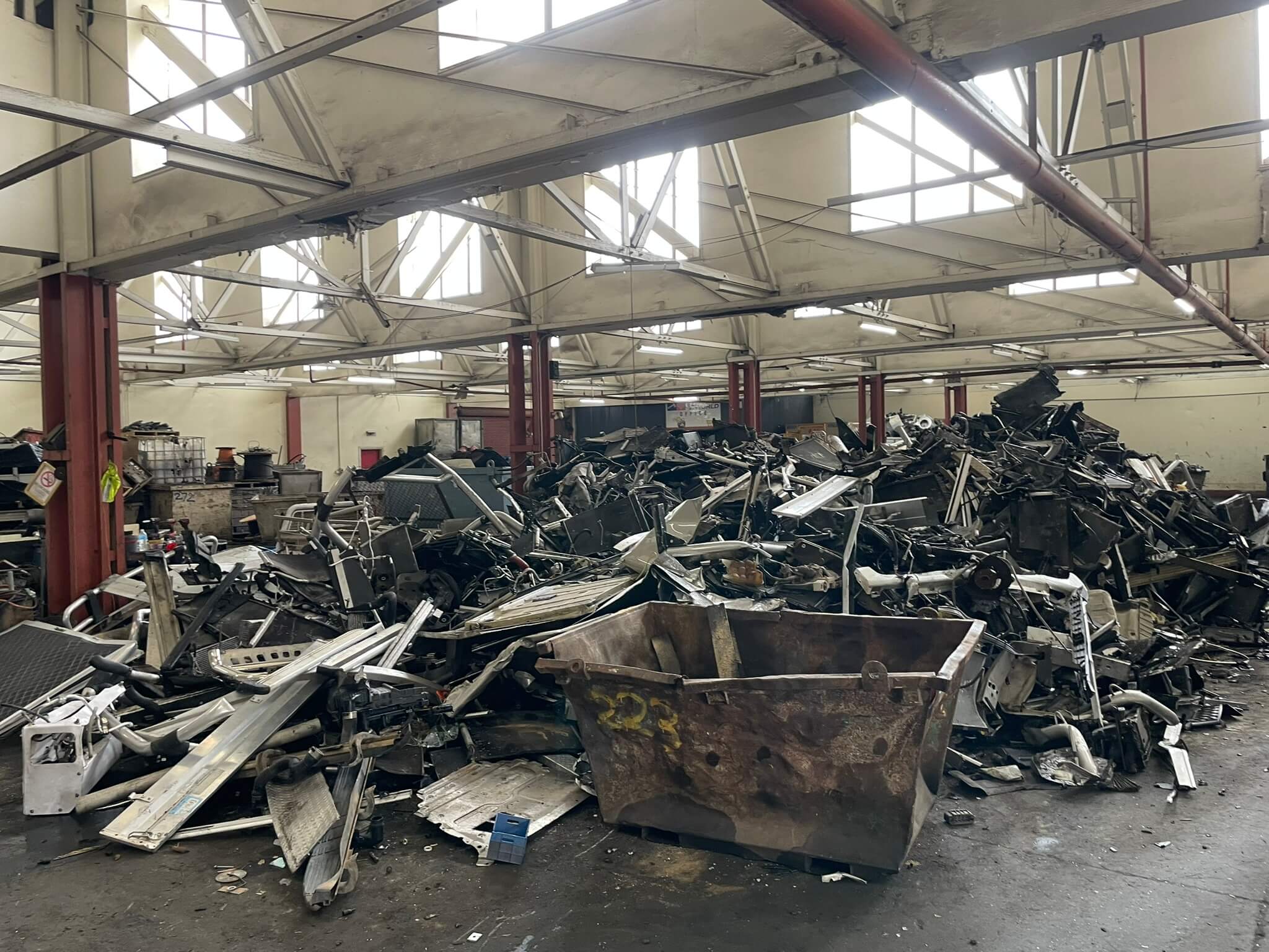 Waste at Sunrise Metal Recycling 