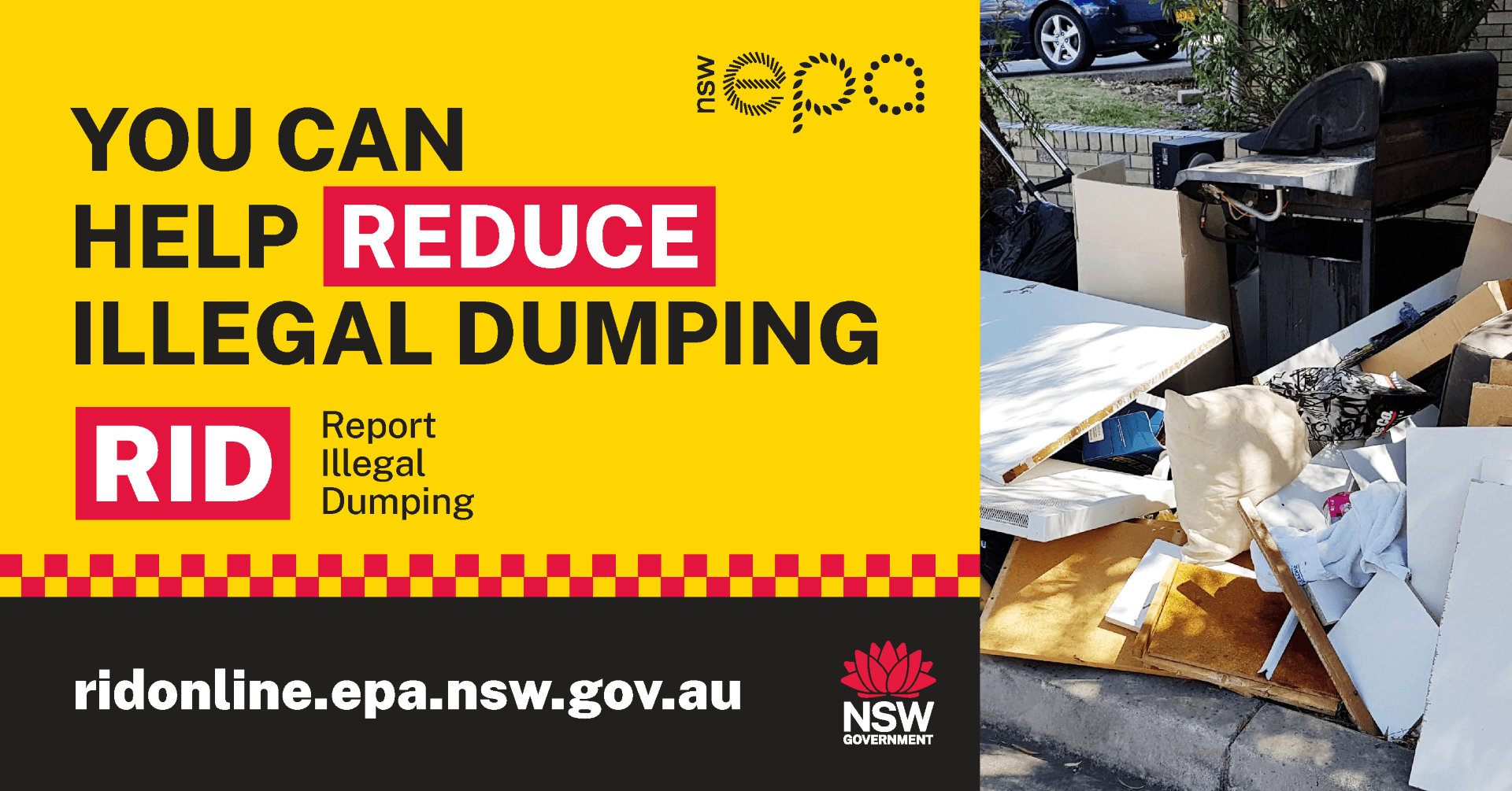 RID Facebook ad: You can help reduce illegal dumping