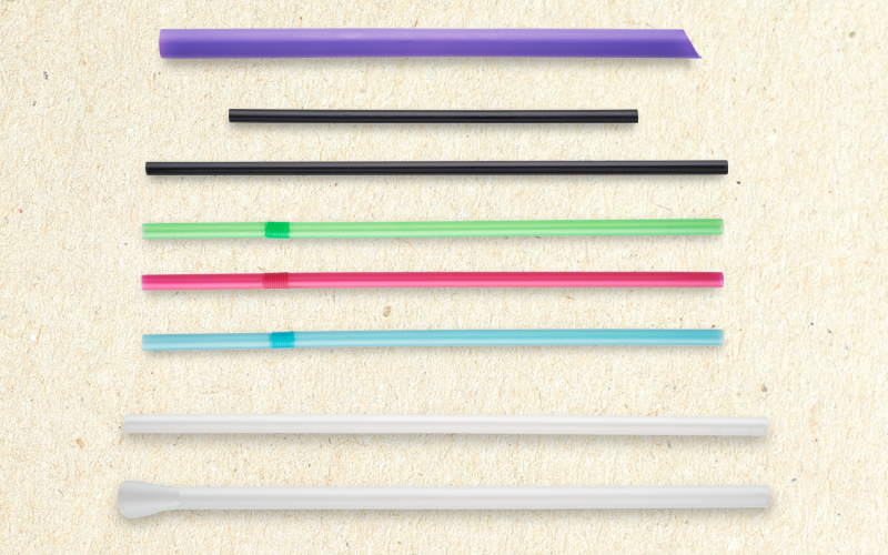 Banned plastic single-use straws